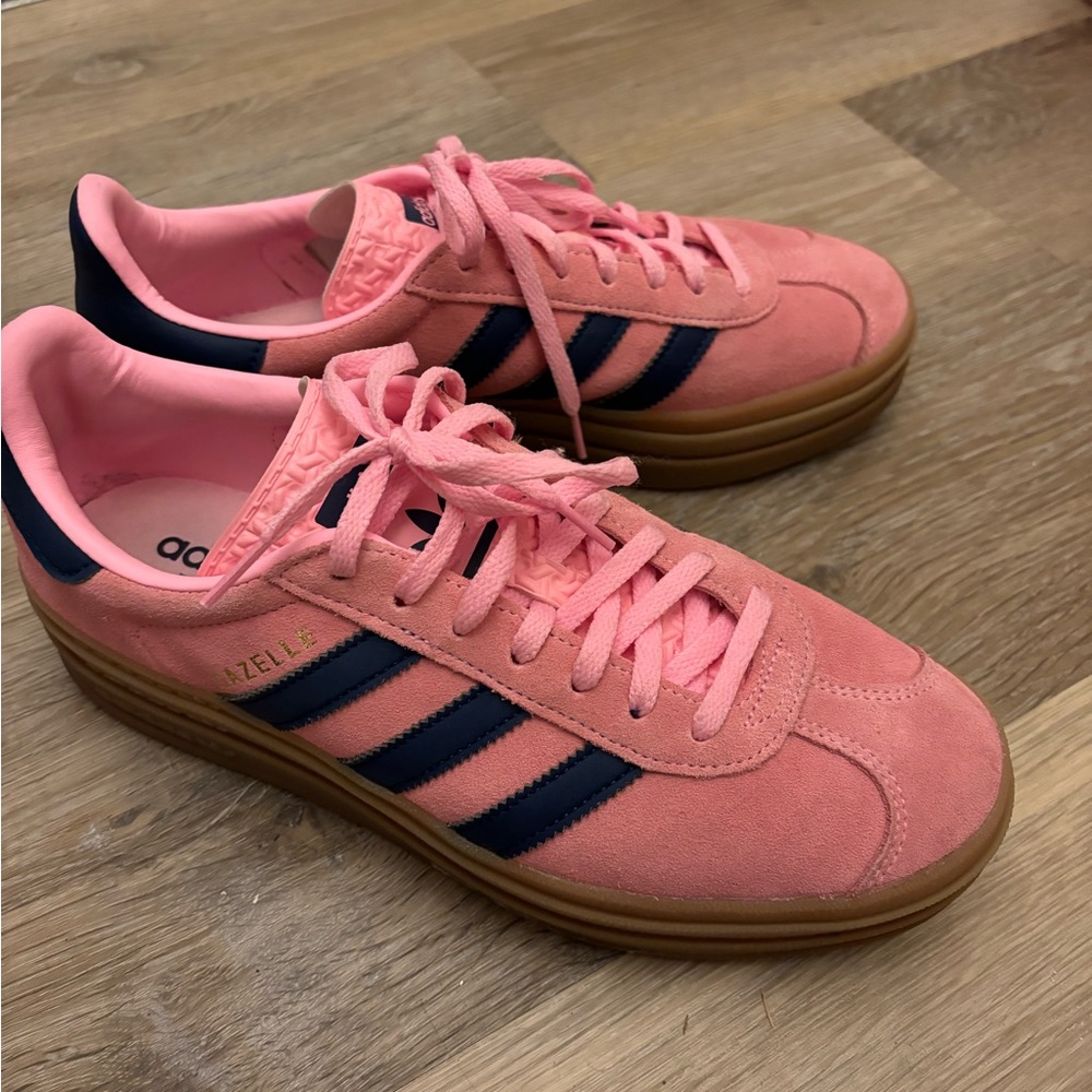 Adidas Pink and Navy Sneakers